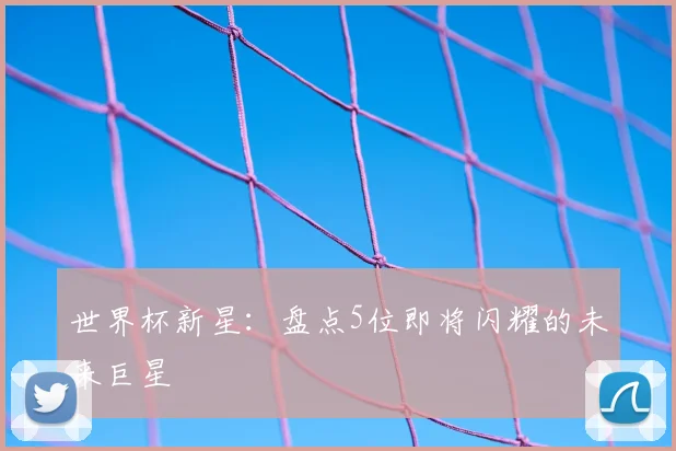 世界杯新星：盘点5位即将闪耀的未来巨星